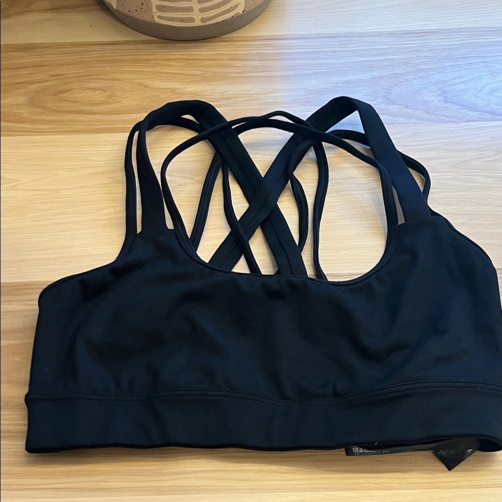 Victoria's Secret Black Crisscross Sports Bra